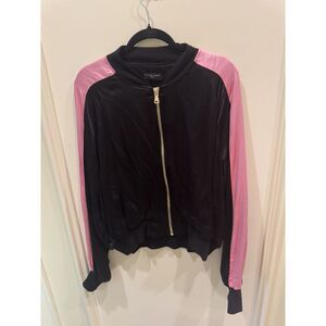 Michael Lauren Satin Black Jacket Size Large